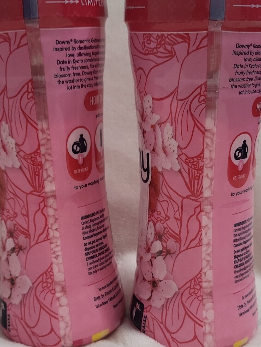 2 Downy Romantic Getaways Date in Kyoto Scent Booster Beads Limited 7.8 oz each - Picture 5 of 11
